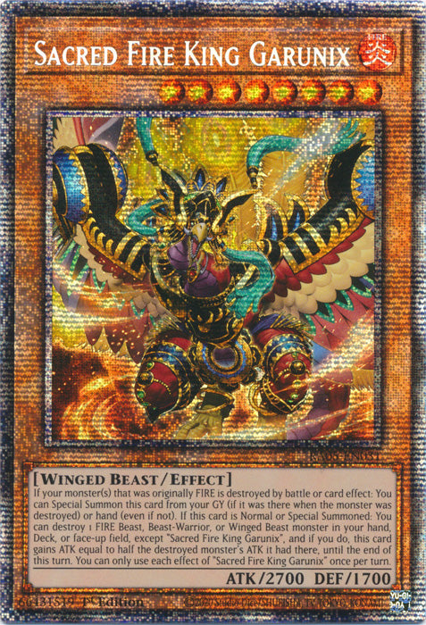 Yugioh - Sacred Fire King Garunix *Select Rarity* RA05-EN031 (NM)