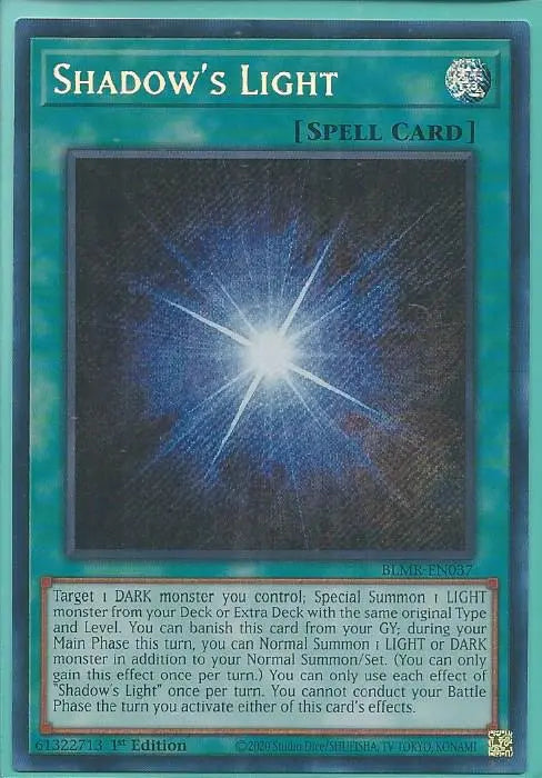 Yugioh - Shadow’s Light *Secret Rare* BLMR-EN037 (NM/M)