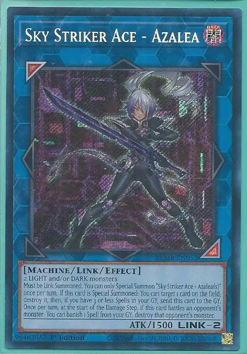Yugioh - Sky Striker Ace – Azalea *Secret Rare* BLMR-EN052 (NM)