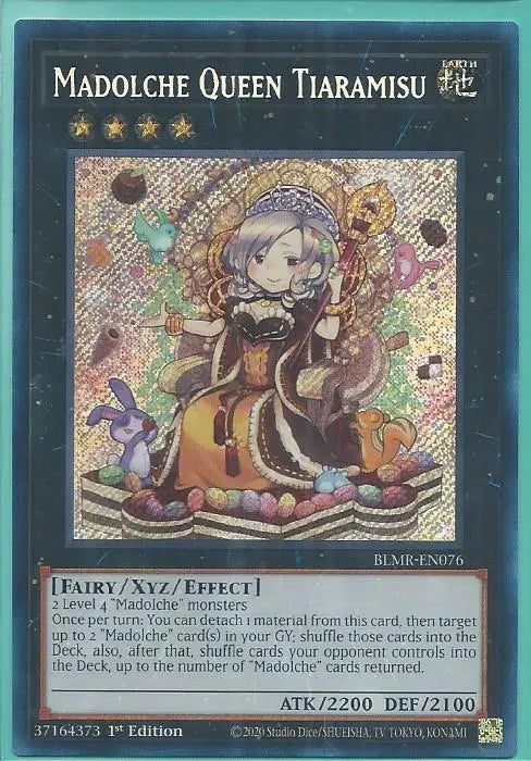Yugioh - Madolche Queen Tiaramisu *Secret Rare* BLMR-EN076 (NM/M)