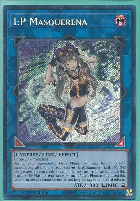 Yugioh - I:P Masquerena *Secret Rare* BLMR-EN085 (NM)