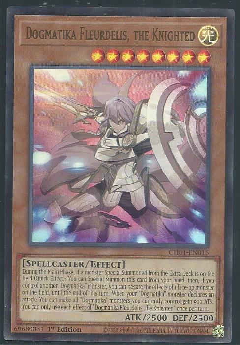Yugioh - Dogmatika Fleurdelis, The Knighted *Ultra Rare* CH01-EN015 (NM)