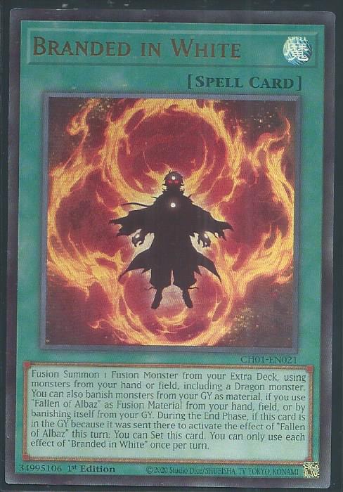 Yugioh - Branded in White *Ultra Rare* CH01-EN021 (NM)