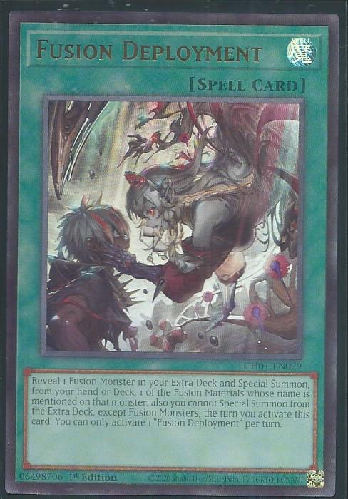 Yugioh - Fusion Deployment *Ultra Rare* CH01-EN029 (NM)