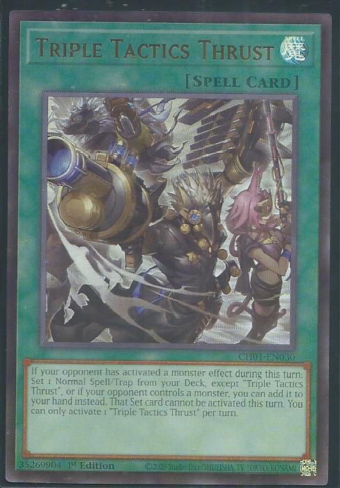 Yugioh - Triple Tactics Thrust *Ultra Rare* CH01-EN030 (NM)