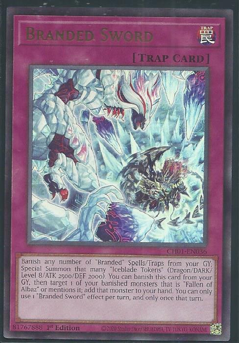 Yugioh - Branded Sword *Ultra Rare* CH01-EN036 (NM)