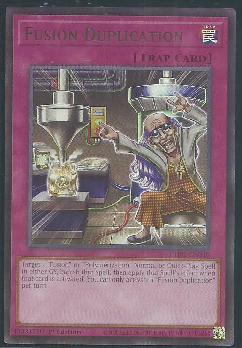 Yugioh - Fusion Duplication *Ultra Rare* CH01-EN040 (NM)