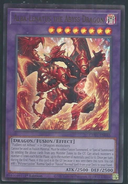 Yugioh - Alba-Lenatus The Abyss Dragon *Ultra Rare* CH01-EN045 (NM)
