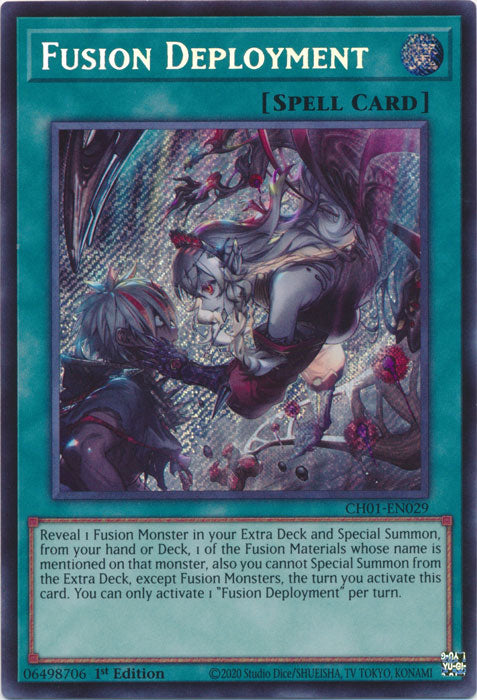 Yugioh - Fusion Deployment *Secret Rare* CH01-EN029 (NM)
