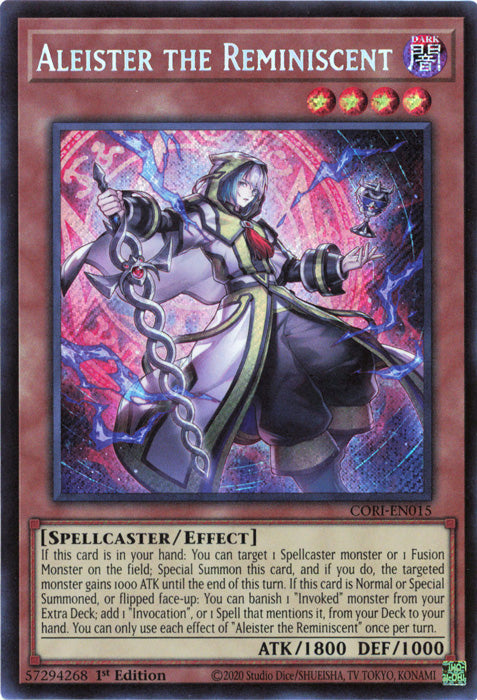 Yugioh - Aleister the Reminiscent *Secret Rare* CORI-EN015 (NM)