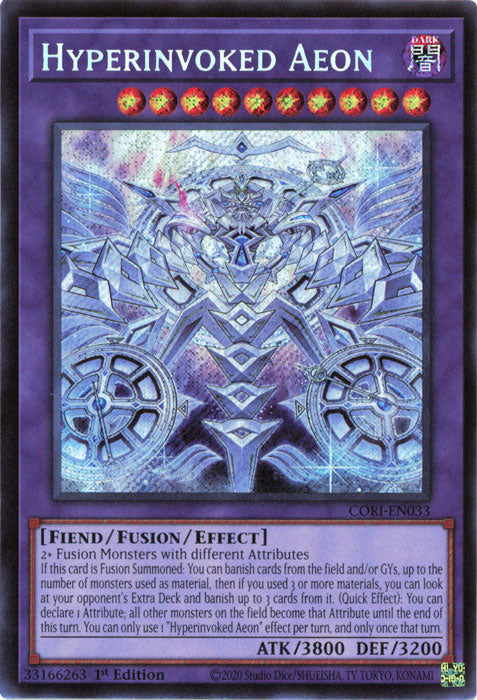 Yugioh - Hyperinvoked Aeon *Secret Rare* CORI-EN033 (NM)