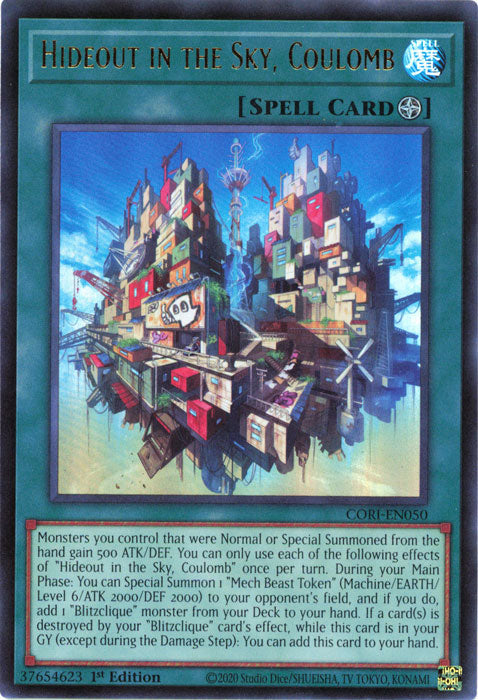 Yugioh - Hideout in the Sky, Coulomb *Ultra Rare* CORI-EN050 (NM)