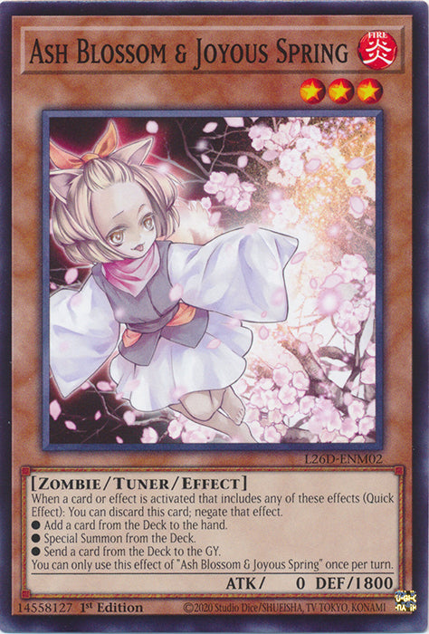 Yugioh - Ash Blossom & Joyous Spring *Common* L26D-ENM02 (NM)