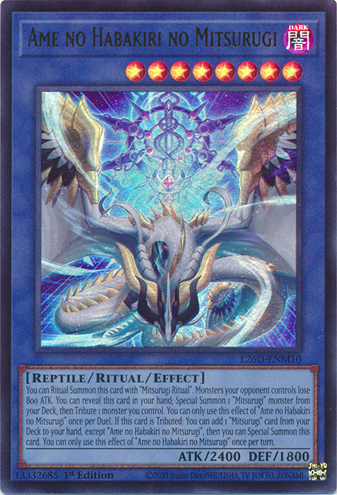 Yugioh - Ame no Habakiri no Mitsurugi *Ultra Rare* L26D-ENM10 (NM)