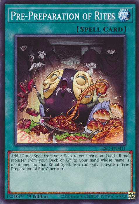 Yugioh - Pre-Preparation of Rites *Common* L26D-ENM11 (NM)