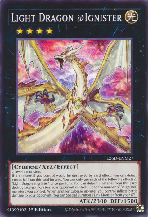 Yugioh - Light Dragon @Ignister *Common* L26D-ENM27 (NM)