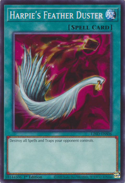 Yugioh - Harpie's Feather Duster *Common* L26D-ENS06 (NM)