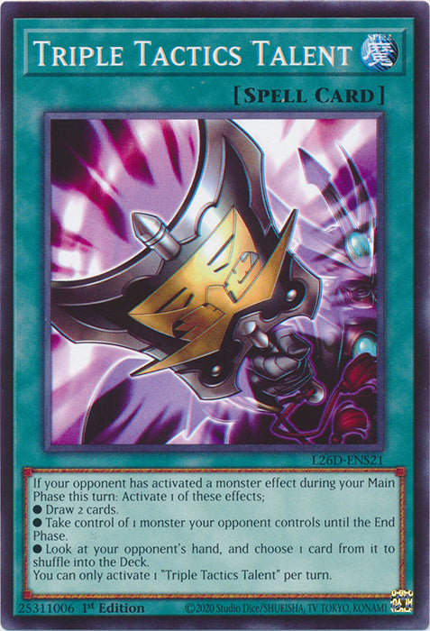Yugioh - Triple Tactics Talent *Common* L26D-ENS21 (NM)