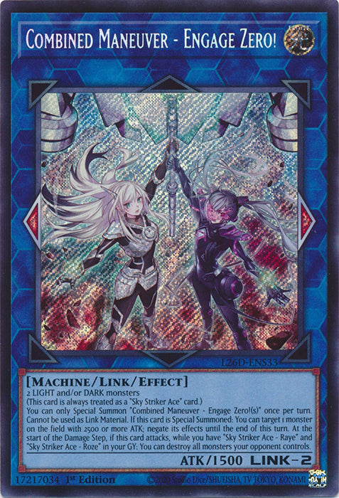 Yugioh - Combined Maneuver - Engage Zero! *Secret Rare* L26D-ENS33 (NM)