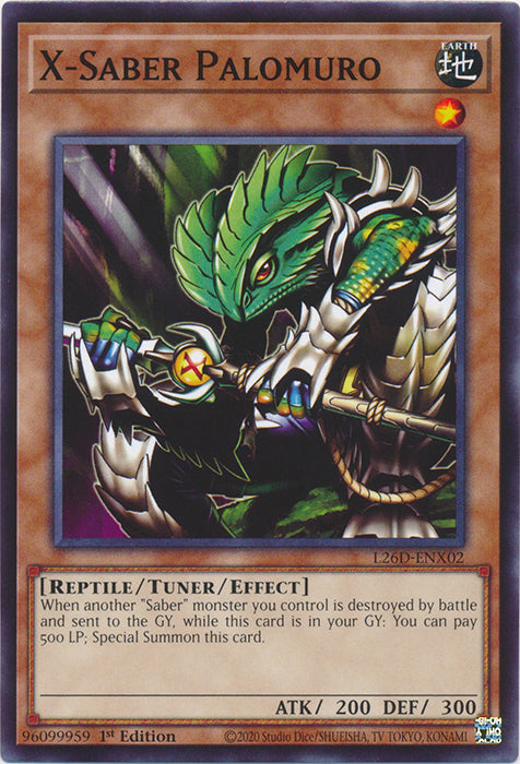 Yugioh - X-Saber Palomuro *Common* L26D-ENX02 (NM)