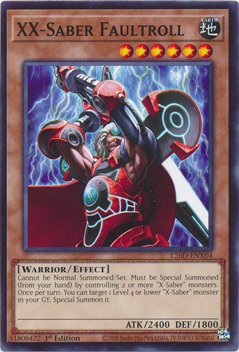 Yugioh - XX-Saber Faultroll *Common* L26D-ENX04 (NM)