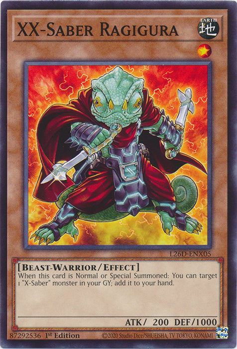 Yugioh - XX-Saber Ragigura *Common* L26D-ENX05 (NM)