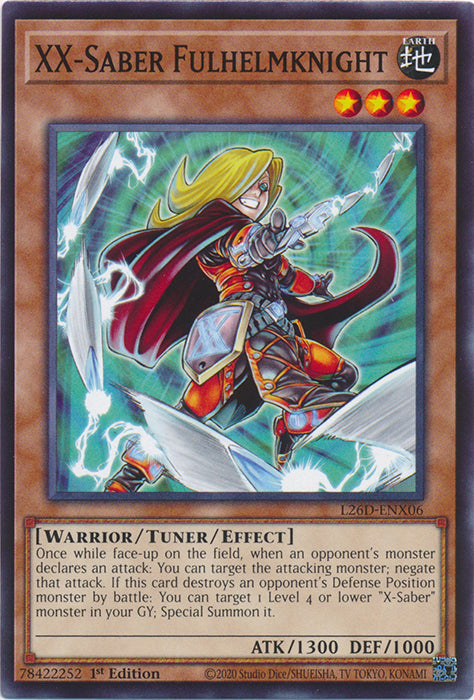 Yugioh - XX-Saber Fulhelmknight *Common* L26D-ENX06 (NM)