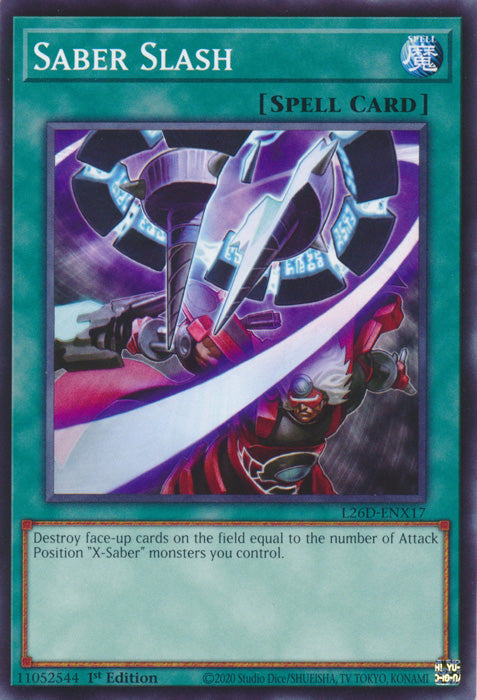 Yugioh - Saber Slash *Common* L26D-ENX17 (NM)