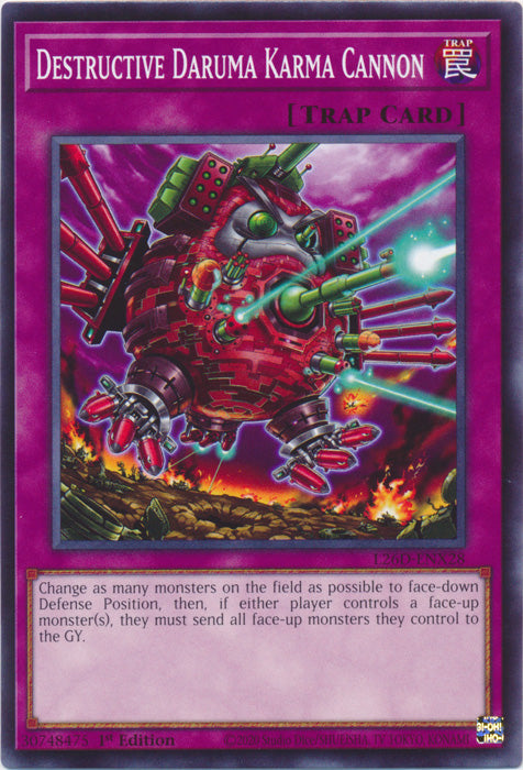 Yugioh - Destructive Daruma Karma Cannon *Common* L26D-ENX28 (NM)
