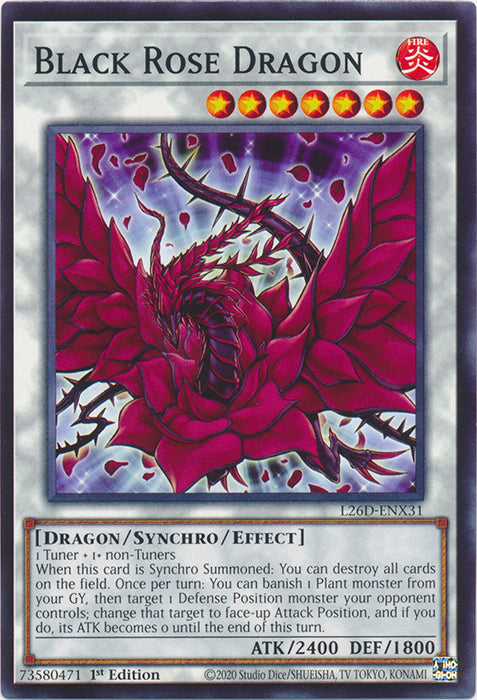 Yugioh - Black Rose Dragon *Common* L26D-ENX31 (NM)