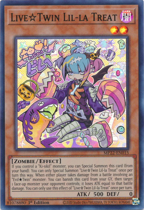 Yugioh - Live Twin Lil-la Treat *Super Rare* MP22-EN015 (NM)