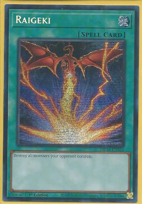 Yugioh - Raigeki *Prismatic Secret Rare* MP24-EN056 (NM)