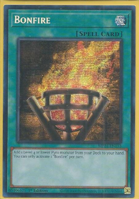 Yugioh - Bonfire *Prismatic Secret Rare* MP24-EN133 (NM)