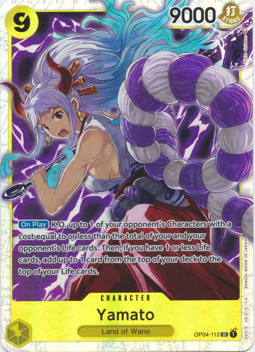 One Piece - Yamato *Super Rare* Kingdoms of Intrigue OP04-112 (NM)