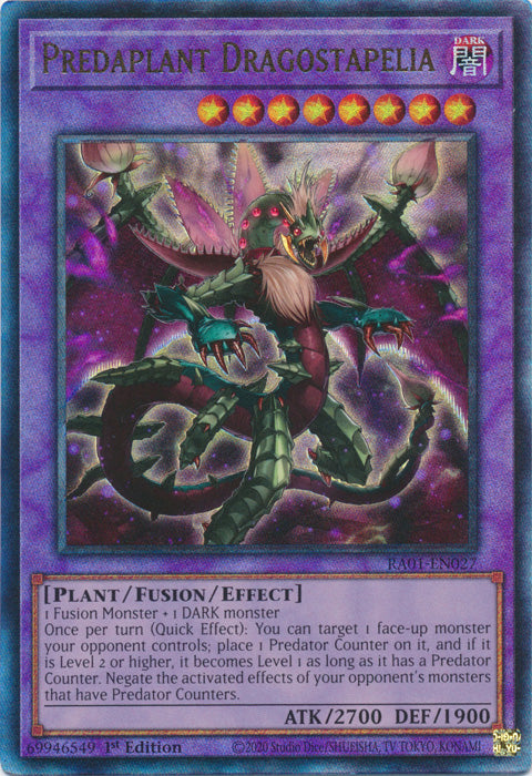 Yugioh - Predaplant Dragostapelia *Select Rarity* RA01-EN027 (NM)
