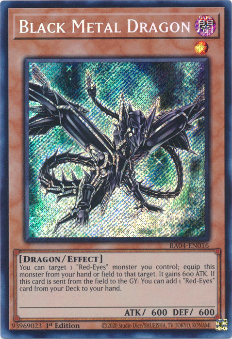 Yugioh - Black Metal Dragon *Select Rarity* RA04-EN016 (NM)