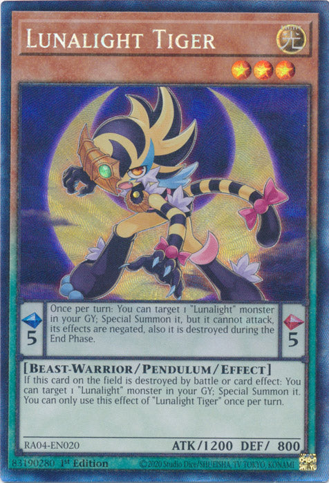 Yugioh - Lunalight Tiger *Select Rarity* RA04-EN020 (NM)