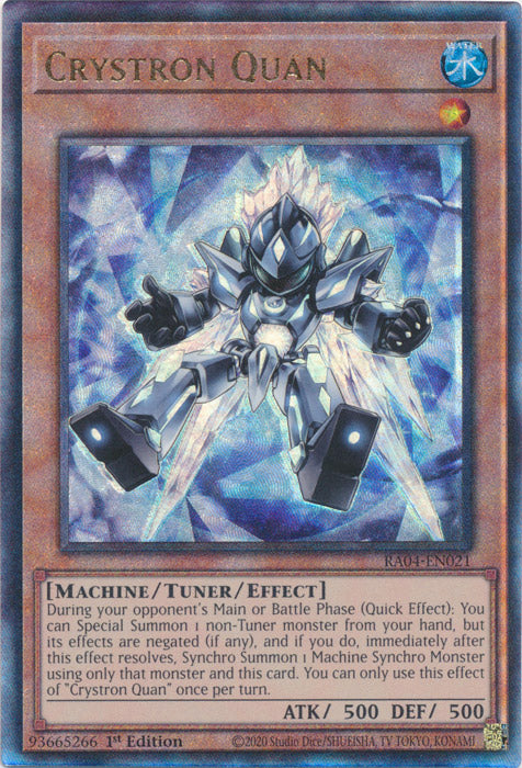 Yugioh - Crystron Quan *Select Rarity* RA04-EN021 (NM)