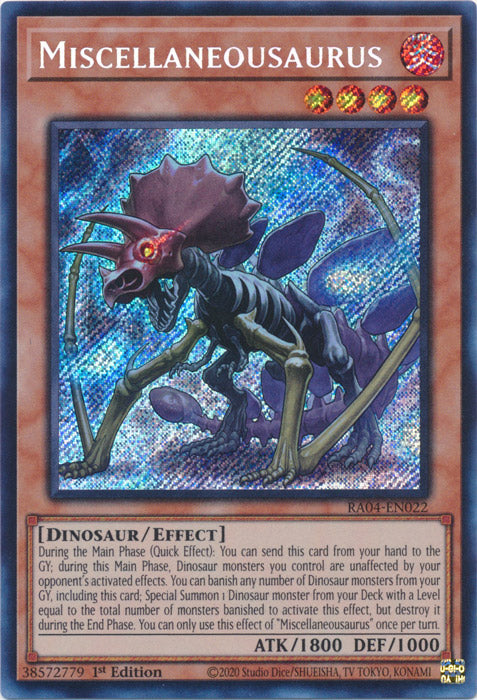 Yugioh - Miscellaneousaurus *Select Rarity* RA04-EN022 (NM)
