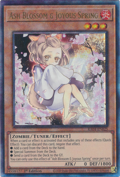 Yugioh - Ash Blossom & Joyous Spring *Select Rarity* RA04-EN025 (NM)