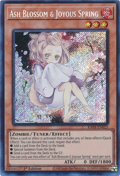 Yugioh - Ash Blossom & Joyous Spring *Select Rarity* RA04-EN025 (NM)