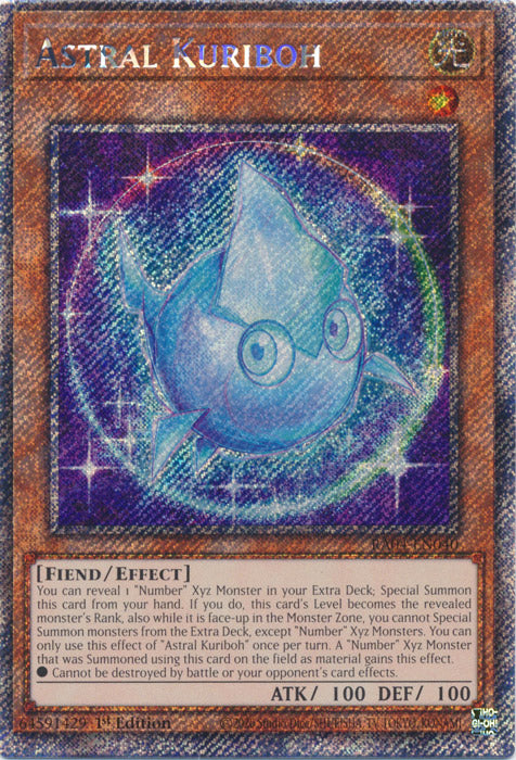 Yugioh - Astral Kuriboh *Select Rarity* RA04-EN040 (NM)