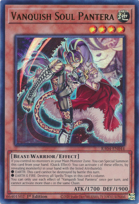 Yugioh - Vanquish Soul Pantera *Select Rarity* RA04-EN044 (NM)