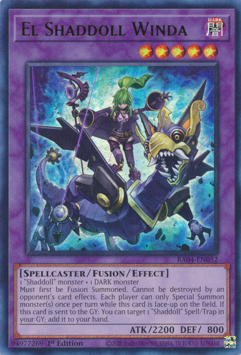 Yugioh - El Shaddoll Winda *Select Rarity* RA04-EN052 (NM)
