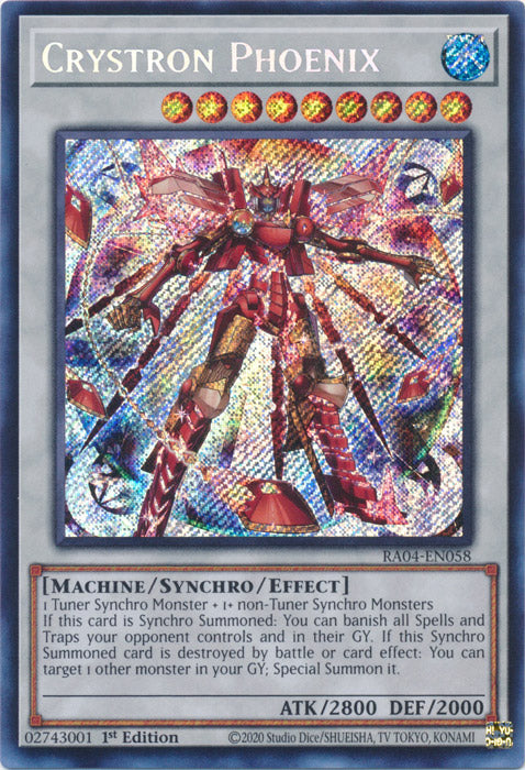 Yugioh - Crystron Phoenix *Select Rarity* RA04-EN058 (NM)