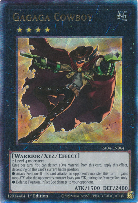 Yugioh - Gagaga Cowboy *Select Rarity* RA04-EN064 (NM)