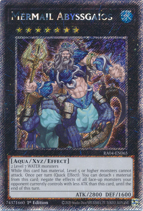 Yugioh - Mermail Abyssgaios *Select Rarity* RA04-EN065 (NM)