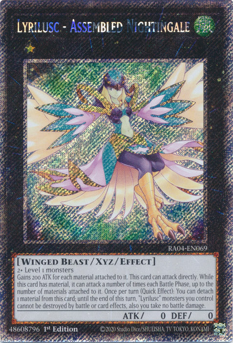Yugioh - Lyrilusc – Assembled Nightingale *Select Rarity* RA04-EN069 (NM)