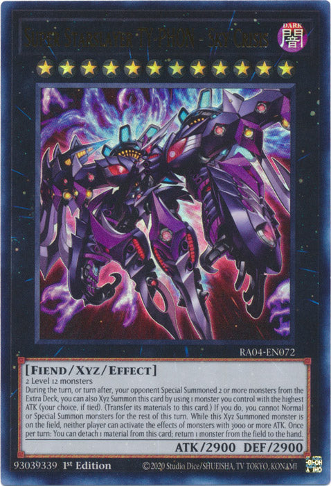 Yugioh - Super Starslayer TY-PHON – Sky Crisis *Select Rarity* RA04-EN072 (NM)