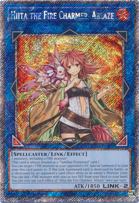 Yugioh - Hiita the Fire Charmer, Ablaze *Select Rarity* RA04-EN074 (NM)
